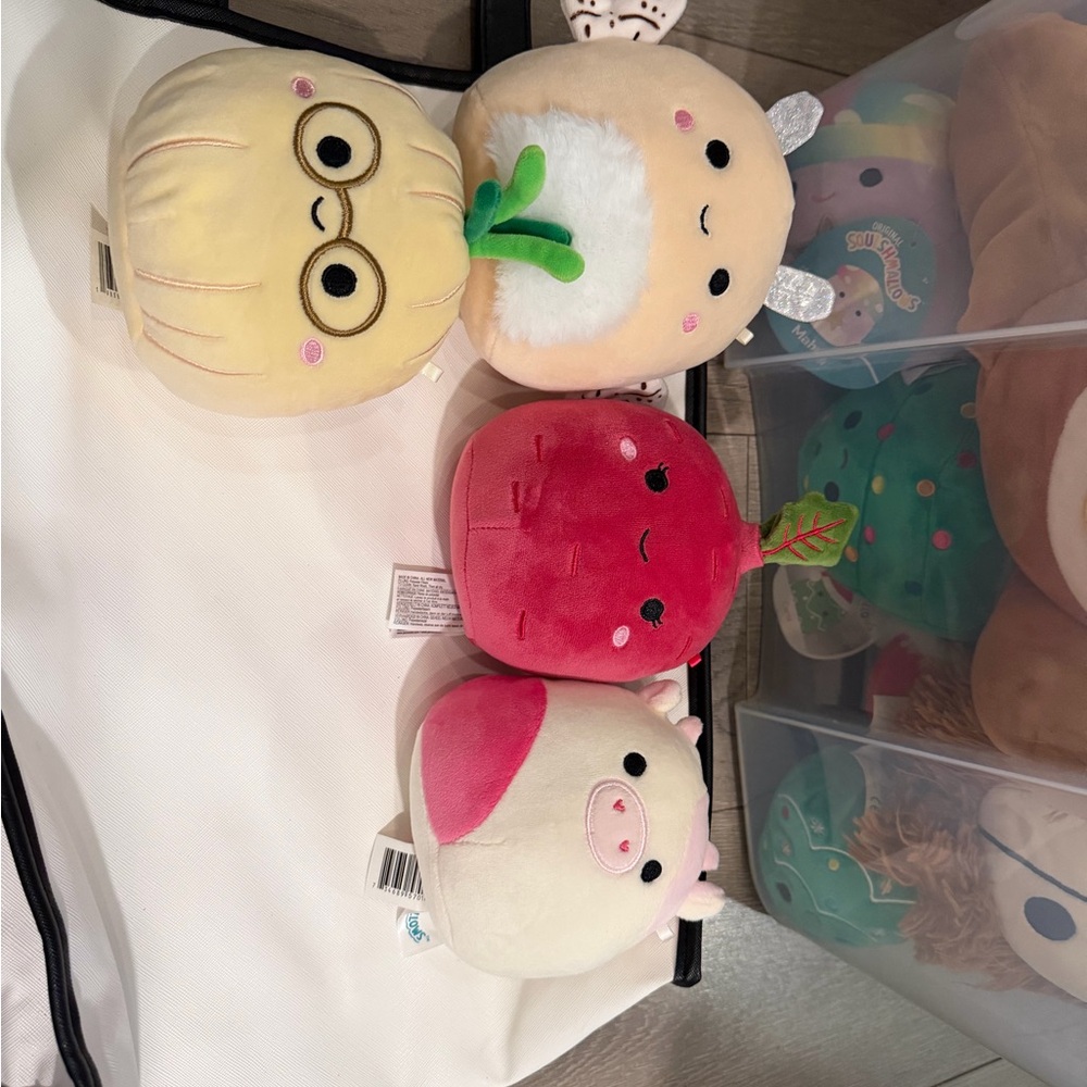 Squishmallows Cute Plush Toy Set with Animal Faces